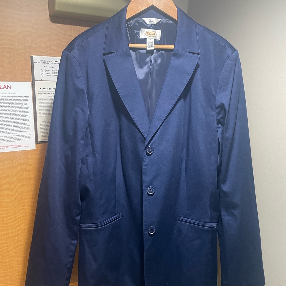 Talbots Midnight Blue Stretch Blazer
